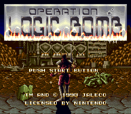 Operation Logic Bomb (USA) Title Screen